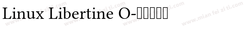 Linux Libertine O字体转换